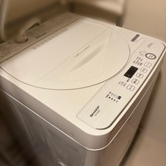 12月22日までに引き取れるに来れる方限定！SHARP シャープ　ES-GE5D 洗濯機　2020年　5.5㎏の画像