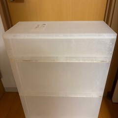 廃棄予定！早い者勝ち　無印良品　収納ストッカー　キャスター付き　キャビネット　ワゴン　収納ケース　ポリプロピレンの画像