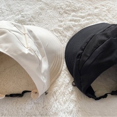 新品　未使用　帽子　セット　レディース　ポニーテール　一つ縛り用　ゴルフ　レジャー　公園　簡易帽子　軽量　コンパクトの画像