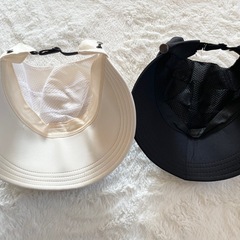 新品　未使用　帽子　セット　レディース　ポニーテール　一つ縛り用　ゴルフ　レジャー　公園　簡易帽子　軽量　コンパクトの画像