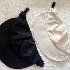 新品　未使用　帽子　セット　レディース　ポニーテール　一つ縛り用　ゴルフ　レジャー　公園　簡易帽子　軽量　コンパクトの画像