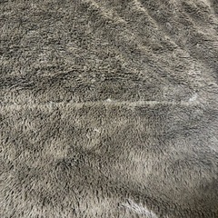 ラグ毛布ブラウン系の画像