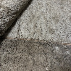 ラグ毛布ブラウン系の画像