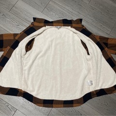 UNIQLO/フランネルネルシャツ 茶色と黒のチェック柄/LLの画像