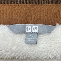 UNIQLO/フランネルネルシャツ 茶色と黒のチェック柄/LLの画像