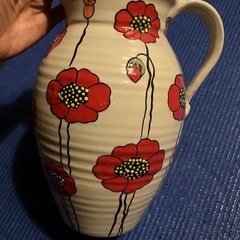 可愛い❤️花柄❤️　ポピー　花瓶　の画像