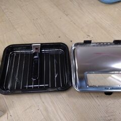 未使用　たったの千円ポッキリ　魚焼き　ガスコンロ より美味しくなる　ロースター　フライパン　ホットプレート　焼肉プレートの画像