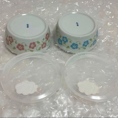 たち吉 いろはなペアノンラップ小鉢 ( ブルー・ピンク ) 食器の画像