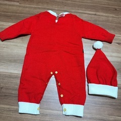 	サンタ コスプレ ベビー ロンパース クリスマス衣装の画像