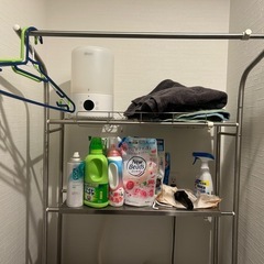 洗濯機上ラック 金属製（無料）の画像