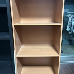 カラーボックス小型収納棚 2点セット（無料）の画像