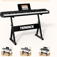 電子キーボード ピアノ スタンド 三角Z型 堅牢で安定57~80cm高さ7段階の画像