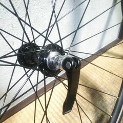決定★７００×２５Ｃ★前輪＋９段ギア後輪set★黒リム＋クイックレバー★の画像