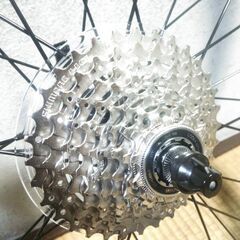 決定★７００×２５Ｃ★前輪＋９段ギア後輪set★黒リム＋クイックレバー★の画像