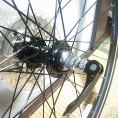 決定★７００×２５Ｃ★前輪＋９段ギア後輪set★黒リム＋クイックレバー★の画像