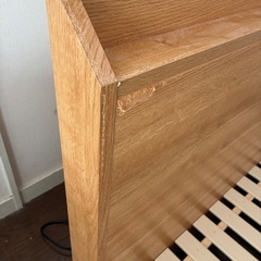 ニトリ　ロータイプセミダブルベッドフレームの画像