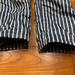 ほぼ新品　yukスキーウェア 120 ストライプ 手袋付きの画像