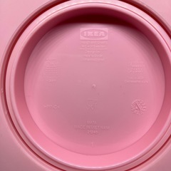 IKEA 子供用　吸盤付き　
ボウル　食器　カエル　　　ピンクの画像