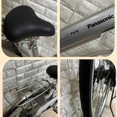 💖✨即乗OK‼️✨ 🉐🌸お買い得🌸美品🌸室内保管🌸 🌈パナソニック 電動アシスト自転車🌈 ViVi ✨シルバー✨26インチ20の画像