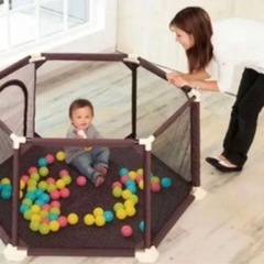 人気☆洗えるソフトベビーサークルの画像