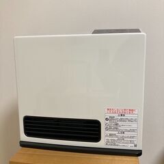 ほぼ新品2025年製ガスファンヒーター Rinnai RC-N206E-LPG ホワイト Standard プロパンガス用／木造7畳コンクリ9畳までの画像