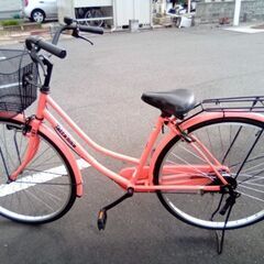 2７インチ　ママチャリ　ピンク　LEDライトの画像