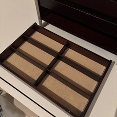 レイジースーザン 木製ジュエリーボックス ミラー付 大容量の画像