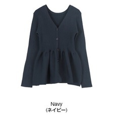 ティティベイト前後2wayペプラムニットトップス 　の画像