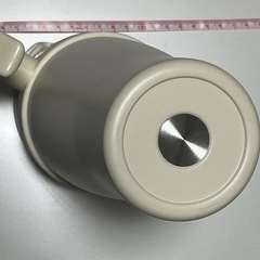 【12/22午前限定】★新品未使用★ 持ち手付き♪ 大きめタンブラー（クリーム色） たっぷり容量◎ タンブラーの画像