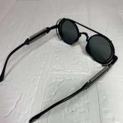 スチームパンク サングラス 色付き 伊達メガネ 丸眼鏡の画像