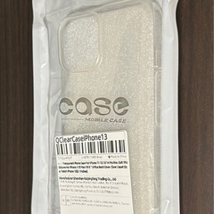 iPhone 13用ラメ入りクリアケースの画像