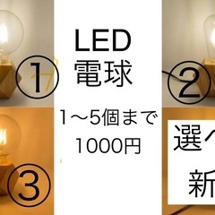【新品】組み合わせ自由！LED電球 1〜5個 1000円の画像
