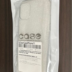 iPhone 11用クリアケース グリッターの画像