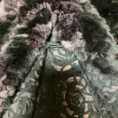 ラビットファー　ボレロ　二次会パーティーなど　紫の画像