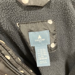 babyGAP 80cm ドット柄 ジャンプスーツ スノーウェア カバーオールの画像
