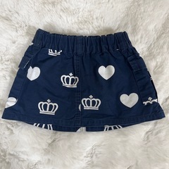 BABY DOLL ネイビー スカート 90cmの画像