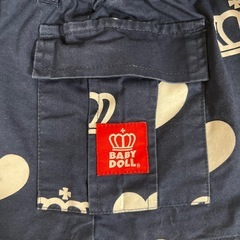 BABY DOLL ネイビー スカート 90cmの画像