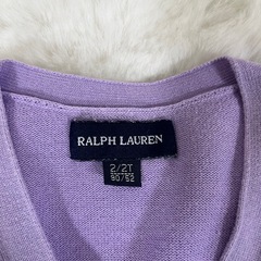 ラルフローレン カーディガン 90cm パープル キッズ ベビーの画像