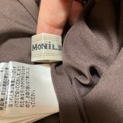 モニーレスカート　茶　レース革　の画像