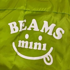 BEAMS mini フード付きジャケット 130cm ピンク/グリーンの画像