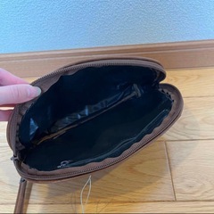 Daino 本革　ブラウンレザー クラッチバッグ　の画像