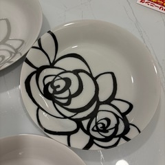花柄　食器　カレー皿　　4枚セット　美品の画像