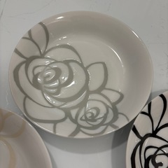 花柄　食器　カレー皿　　4枚セット　美品の画像