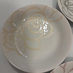 花柄　食器　カレー皿　　4枚セット　美品の画像