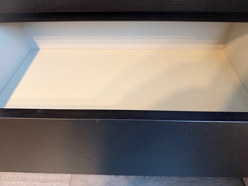 未使用】IKEA マルム 3段 ブラックブラウン