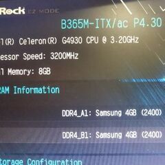 【ジャンク】Asrock B365M-ITX/ACの画像