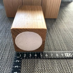 木製脚 x 4ケ（高さ10cm 無垢材）の画像