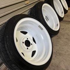 美品　ESB CLS TC01 15インチ 7J +35 4穴 PCD100 165/50R15 グッドイヤー 軽トラ 軽バン 軽CAR　JDMの画像