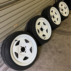 美品　ESB CLS TC01 15インチ 7J +35 4穴 PCD100 165/50R15 グッドイヤー 軽トラ 軽バン 軽CAR　JDMの画像