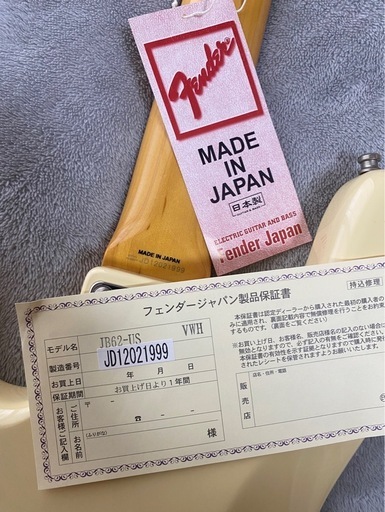 【完売】Fender（フェンダー）JAZZベース（日本製）